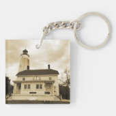 Sandy Hook Lighthouse Sleutelhanger (Achterkant)