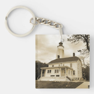Sandy Hook Lighthouse Sleutelhanger