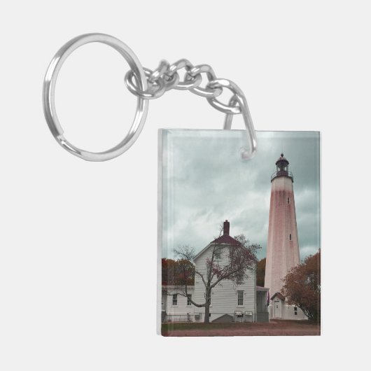 Sandy Hook Lighthouse Sleutelhanger (Voorkant Links)