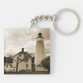 Sandy Hook Lighthouse Sleutelhanger (Achterkant)