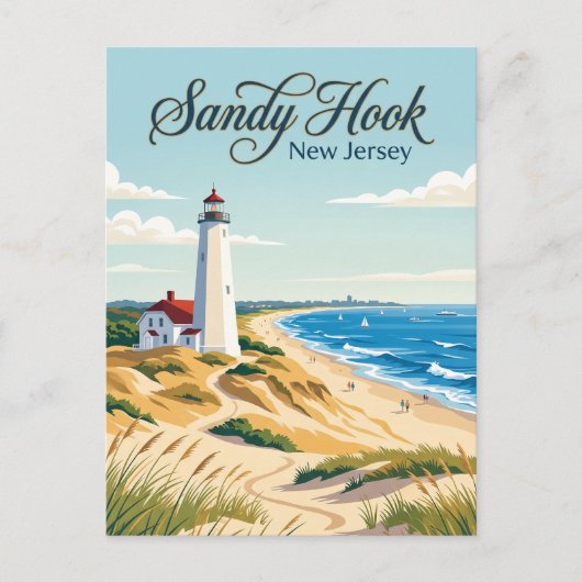 Sandy Hook, New Jersey Briefkaart (Voorkant)
