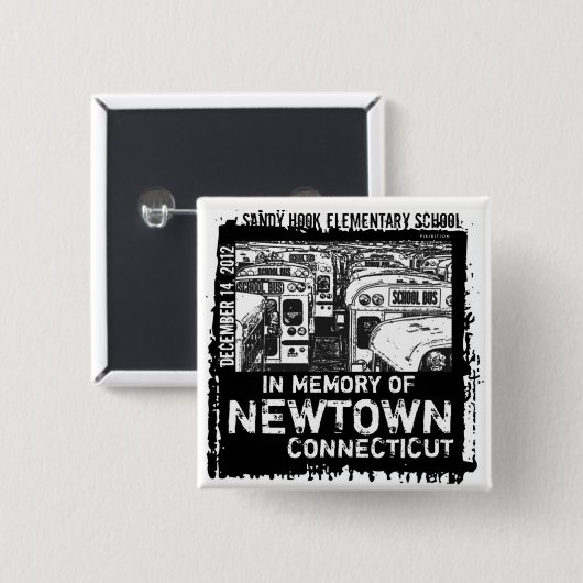 Sandy Hook Newtown Memory Button (Voorkant /achterkant)