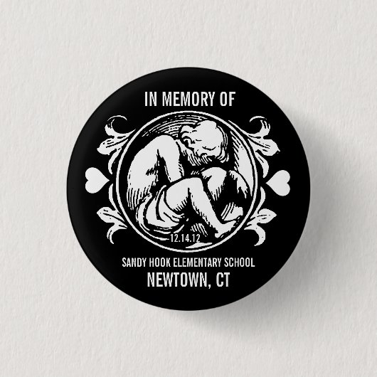 Sandy Hook Newtown Memory Classic Button (Voorkant)