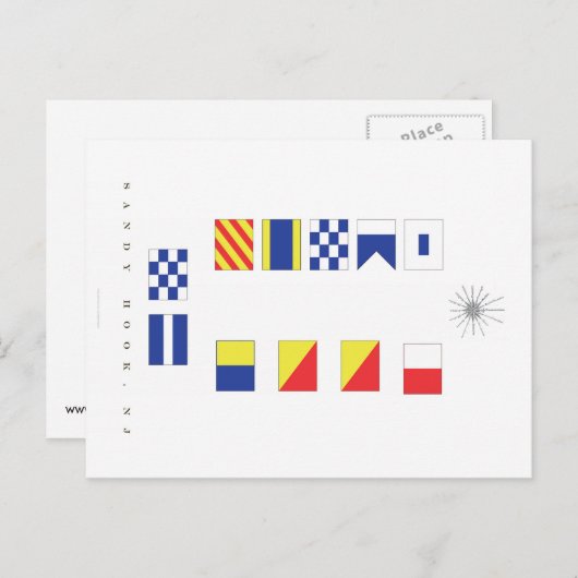 Sandy Hook NJ Briefkaart (Voorkant / Achterkant)