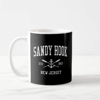 Sandy Hook NJ Crossed Oars Boat Anker Sports Koffiemok