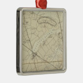 Sandy Hook to Shark River Coast Chart Map Metalen Ornament (Rechts)