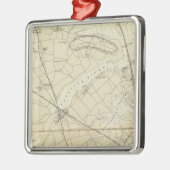 Sandy Hook to Shark River Coast Chart Map Metalen Ornament (Links)