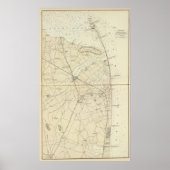 Sandy Hook to Shark River Coast Chart Map Poster (Voorkant)