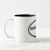 Sandy Hook. Tweekleurige Koffiemok (Links)