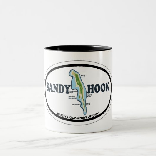 Sandy Hook. Tweekleurige Koffiemok (Center)