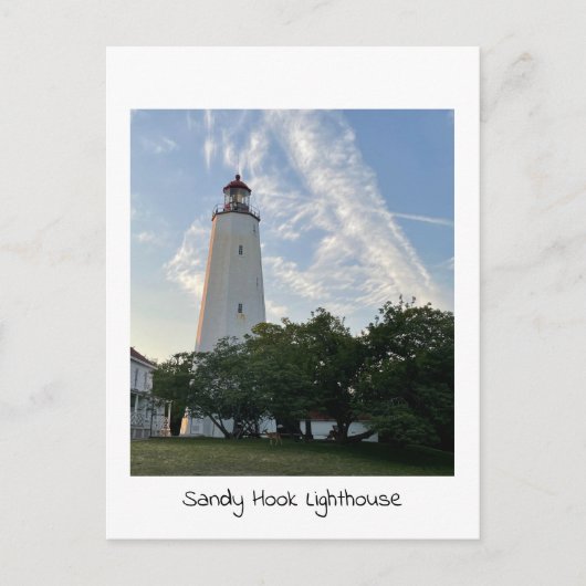 Sandy Hook-vuurtoren Briefkaart (Voorkant)