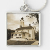 Sandy Hook-vuurtoren Sleutelhanger (Voorkant)