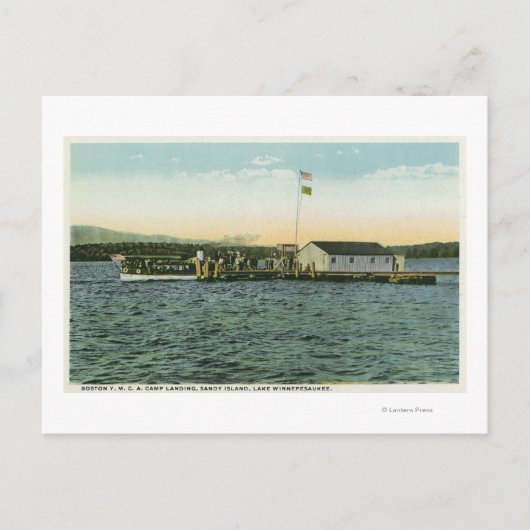 Sandy Island, Boston YMCA Camp Landing Uitzicht Briefkaart (Voorkant)