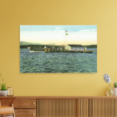 Sandy Island, Boston YMCA Camp Landing Uitzicht Canvas Afdruk (Insitu (Woonkamer))