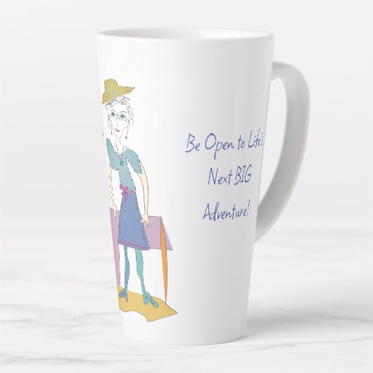 'Sandy' - Life's Next Big Adventure Latte Mok (Rechterhoek)