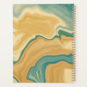 Sandy Marble Swirl Gepersonaliseerd Planner (Achterkant)