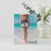 SANDY MATT BEACH GIRL BRIEFKAARTEN (Staand voorkant)