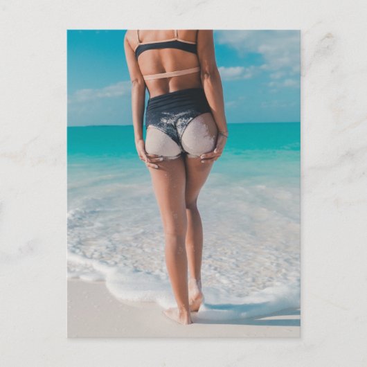 SANDY MATT BEACH GIRL BRIEFKAARTEN (Voorkant)