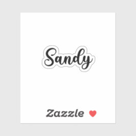 Sandy Name - Handgeschreven kalligrafie Sticker