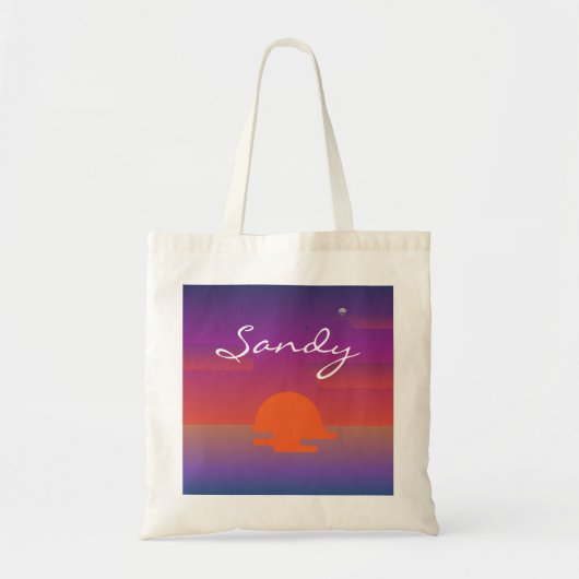 Sandy Name Schoudertassen aangepaste naam personal Tote Bag (Voorkant)