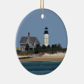 Sandy Neck Lighthouse Keramisch Ornament (Rechts)