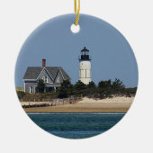 Sandy Neck Lighthouse Keramisch Ornament (Voorkant)