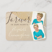 Sandy Ocean Beach Funeral Memorial Visitekaartje (Voorkant)