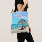 Sandy Ocean Beach Tote Bag (Dichtbij)