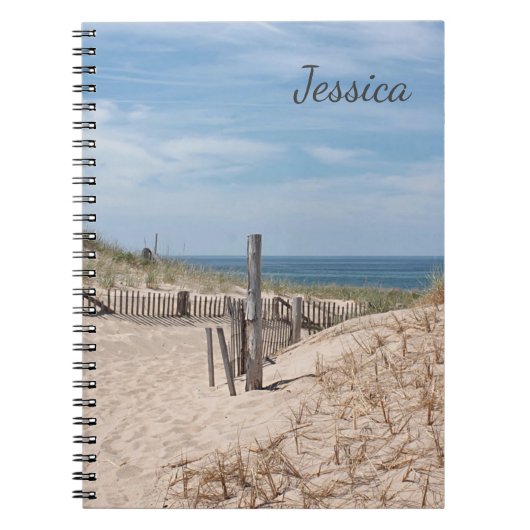 Sandy pad naar het strand bij Race Point Notitieboek (Voorkant)