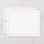 Sandy Pale Peach and White Polka Dot Note Cards Notitiekaartje (Voorkant)