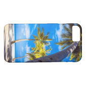 Sandy Palm Tree Beach Boat Case-Mate iPhone Case (Achterkant (Horizontaal))