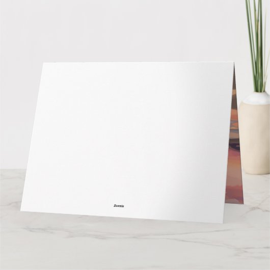 Sandy Paws Beagle Hond op Strand Zonsondergang Kaart (Achterkant)