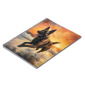 Sandy Paws Belgische Malinois Hond op Strand Zonso Notitieboek (Linkerzijde)