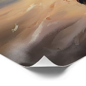 Sandy Paws Belgische Malinois Hond op Strand Zonso Perfect Poster (Hoek)