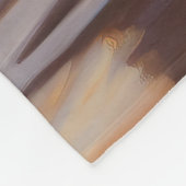 Sandy Paws Berner Berghond op Strand Zonsondergang Fleece Deken (Hoek)