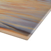 Sandy Paws Berner Berghond op Strand Zonsondergang Snijplank (Hoek)