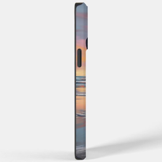 Sandy Paws bloedhond op strand zonsondergang Case-Mate iPhone Case (Achterkant / Rechts)