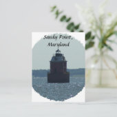 Sandy Point Lighthouse Briefkaart (Staand voorkant)