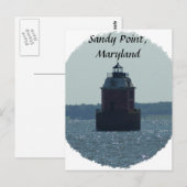 Sandy Point Lighthouse Briefkaart (Voorkant / Achterkant)