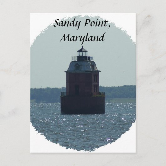 Sandy Point Lighthouse Briefkaart (Voorkant)