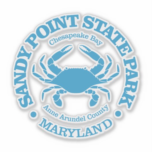 Sandy Point SP (krab) Sticker (Voorkant)