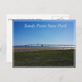 Sandy Point State Park Briefkaart (Voorkant / Achterkant)
