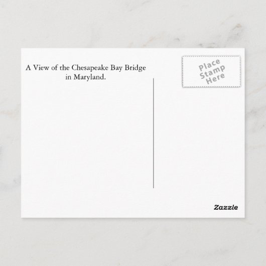 Sandy Point State Park Briefkaart (Achterkant)