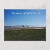 Sandy Point State Park Briefkaart (Voorkant)