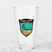 Sandy Point State Park Maryland Badge Glas (Voorkant)