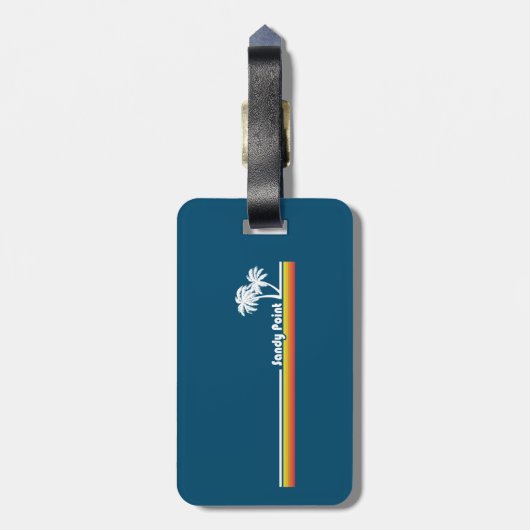 Sandy Point State Park Maryland Bagagelabel (Achterkant verticaal)