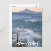 Sandy River en Mount Hood, Oregon, Verenigde State Briefkaart (Voorkant / Achterkant)