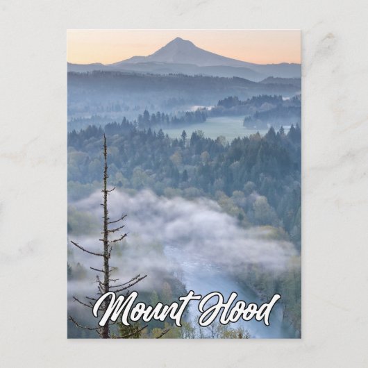 Sandy River en Mount Hood, Oregon, Verenigde State Briefkaart (Voorkant)