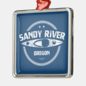 Sandy River Oregon Kayaking Metalen Ornament (Links)