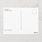 Sandy River, Troutdale, Muismat Poster Oregon Briefkaart (Achterkant)